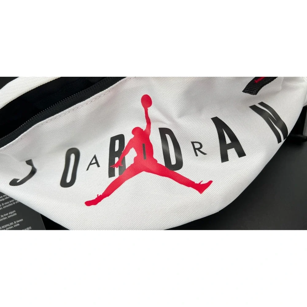 Jordan Jumpman White Waist Bag Fanny Pack 9B0533-001 NWT